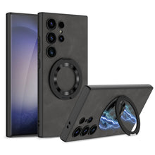 Load image into Gallery viewer, Leather Magnetic Bracket Protective Phone Case For Samsung Galaxy S24 S23 Ultra Plus