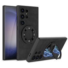Load image into Gallery viewer, Leather Magnetic Bracket Protective Phone Case For Samsung Galaxy S24 S23 Ultra Plus