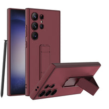 Load image into Gallery viewer, Leather Protective Phone Case With Invisible Holder For Samsung Galaxy S24 Ultra Plus