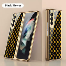 Load image into Gallery viewer, Flower Glass Case For Samsung Galaxy Z Fold 3 5G