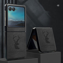 Load image into Gallery viewer, Case For Motorola Razr 40 Ultra Razr 2023 Auspicious Embossed Deer Head PU Leather Case Cover - mycasety2023 Mycasety