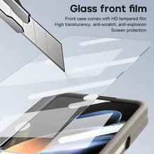 Load image into Gallery viewer, Leather Anti-fall Protective Pen Slot Phone Case With Front Protection Film & Stylus For Samsung Galaxy Z Fold5 Fold4