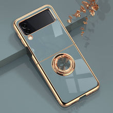 Load image into Gallery viewer, Luxury Electroplating Magnetic Ring Bracket Protective Cover for Samsung Galaxy Z Flip 3 pphonecover