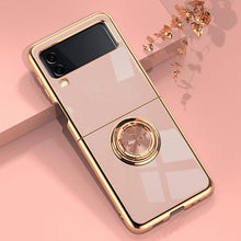 Load image into Gallery viewer, Luxury Electroplating Magnetic Ring Bracket Protective Cover for Samsung Galaxy Z Flip 3 pphonecover