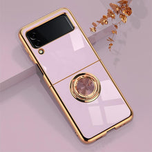 Load image into Gallery viewer, Luxury Electroplating Magnetic Ring Bracket Protective Cover for Samsung Galaxy Z Flip 3 pphonecover