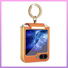 Load image into Gallery viewer, Genuine Leather Protective Phone Case For Samsung Galaxy Z Flip 5/4/3 - mycasety2023 Mycasety