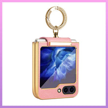 Load image into Gallery viewer, Genuine Leather Protective Phone Case For Samsung Galaxy Z Flip 5/4/3 - mycasety2023 Mycasety