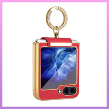 Load image into Gallery viewer, Genuine Leather Protective Phone Case For Samsung Galaxy Z Flip 5/4/3 - mycasety2023 Mycasety