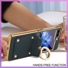 Load image into Gallery viewer, Genuine Leather Protective Phone Case For Samsung Galaxy Z Flip 5/4/3 - mycasety2023 Mycasety