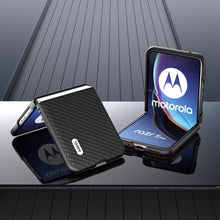 Load image into Gallery viewer, Motorola Razr 40 Ultra 2023 Case Luxury Carbon Fiber Pattern Cover - mycasety2023 Mycasety