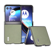 Load image into Gallery viewer, Motorola Razr 40 Ultra 2023 Case Luxury Carbon Fiber Pattern Cover - mycasety2023 Mycasety