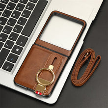 Load image into Gallery viewer, Motorola Razr 40 Ultra New Anti-Shock Business Leather Wristband Cover Case - mycasety2023 Mycasety