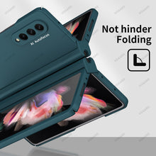 Load image into Gallery viewer, Samsung Galaxy Z Fold4 Hinge Case with Pen Slot Holder Hinge Case with Front Screen Glass Film