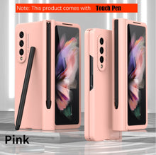 Load image into Gallery viewer, Samsung Galaxy Z Fold4 Hinge Case with Pen Slot Holder Hinge Case with Front Screen Glass Film