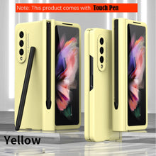 Load image into Gallery viewer, Samsung Galaxy Z Fold4 Hinge Case with Pen Slot Holder Hinge Case with Front Screen Glass Film