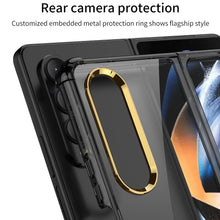Load image into Gallery viewer, Airbag Bumper With Glass Frame Cover For Samsung Galaxy Z Fold 4 Case Shockproof Clear Soft Edge Case For Galaxy Z Fold4 5G