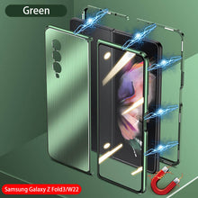 Load image into Gallery viewer, Samsung Galaxy Z Fold3 Fold4 Magnetic Brushed Metal Anti-fall Protective Cover