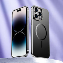 Load image into Gallery viewer, Magnet Magnetic Case Wireless Charge For IPhone 14 Pro Max Case 14 TPU Cover Shockproof Metal Frame Phone Case - mycasety2023 Mycasety