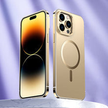 Load image into Gallery viewer, Magnet Magnetic Case Wireless Charge For IPhone 14 Pro Max Case 14 TPU Cover Shockproof Metal Frame Phone Case - mycasety2023 Mycasety