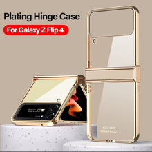 Load image into Gallery viewer, Hinge Case for Samsung Galaxy Z Flip 4 5G Case Full Protection Plating Transparent