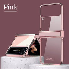 Load image into Gallery viewer, Hinge Case for Samsung Galaxy Z Flip 4 5G Case Full Protection Plating Transparent