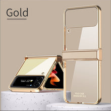 Load image into Gallery viewer, Hinge Case for Samsung Galaxy Z Flip 4 5G Case Full Protection Plating Transparent