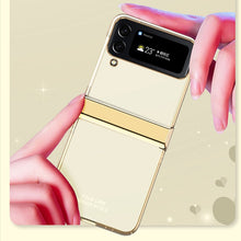 Load image into Gallery viewer, Hinge Case for Samsung Galaxy Z Flip 4 5G Case Full Protection Plating Transparent
