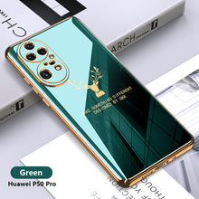 Load image into Gallery viewer, 2021 Luxury Deer Pattern Camera All-inclusive Electroplating Process Case For Huawei