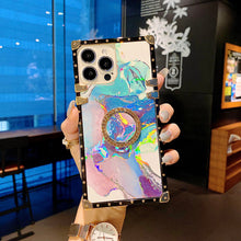 Load image into Gallery viewer, 2021 Luxury Laser Marble Pattern Ring Holder Protective Case For iPhone & Samsung