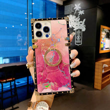 Load image into Gallery viewer, 2021 Luxury Laser Marble Pattern Ring Holder Protective Case For iPhone & Samsung