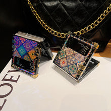 Load image into Gallery viewer, Retro Boho Style Ring Case With Lanyard for Samsung Galaxy Z Flip3 Flip4 5G pphonecover