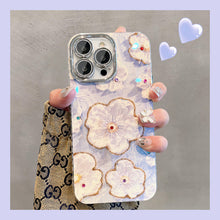 Load image into Gallery viewer, Ins Hot Oil Painting Flower iPhone/Samsung Case with Lens Protector Film