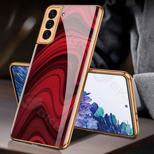 Load image into Gallery viewer, FLASH⚡SALE I 2021 Luxury Baroque Style Plating Anti-knock Protection Tempered Glass Case For Samsung S21 S21 Plus S21 Ultra