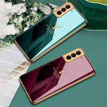 Load image into Gallery viewer, FLASH⚡SALE I 2021 Luxury Baroque Style Plating Anti-knock Protection Tempered Glass Case For Samsung S21 S21 Plus S21 Ultra
