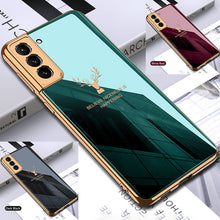 Load image into Gallery viewer, FLASH⚡SALE I 2021 Luxury Baroque Style Plating Anti-knock Protection Tempered Glass Case For Samsung S21 S21 Plus S21 Ultra