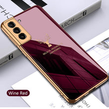 Load image into Gallery viewer, FLASH⚡SALE I 2021 Luxury Baroque Style Plating Anti-knock Protection Tempered Glass Case For Samsung S21 S21 Plus S21 Ultra