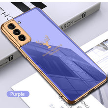 Load image into Gallery viewer, FLASH⚡SALE I 2021 Luxury Baroque Style Plating Anti-knock Protection Tempered Glass Case For Samsung S21 S21 Plus S21 Ultra