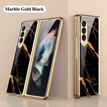 Load image into Gallery viewer, Luxury Marble Glass Case For Samsung Galaxy Z Fold 3 Fold 2 5G