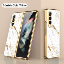 Load image into Gallery viewer, Luxury Marble Glass Case For Samsung Galaxy Z Fold 3 Fold 2 5G
