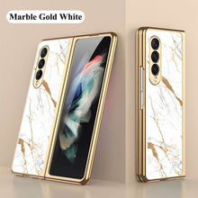 Load image into Gallery viewer, Luxury Marble Glass Case For Samsung Galaxy Z Fold 3 Fold 2 5G