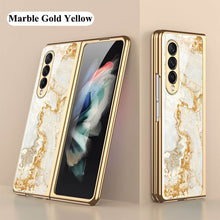 Load image into Gallery viewer, Luxury Marble Glass Case For Samsung Galaxy Z Fold 3 Fold 2 5G