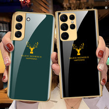 Load image into Gallery viewer, Deer Totem Electroplated Stained Glass Phone Case For Samsung - mycasety2023 Mycasety