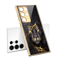 Load image into Gallery viewer, Lion Totem Electroplated Stained Glass Phone Case For Samsung - mycasety2023 Mycasety