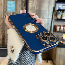 Load image into Gallery viewer, Electroplating iPhone Case with Camera Lens Protector Film - mycasety2023 Mycasety