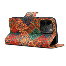 Load image into Gallery viewer, Luxurious Bohemian Style Card Holder iPhone Case With Lanyard