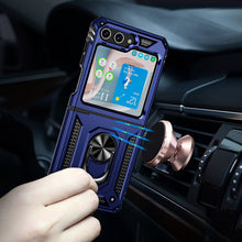 Load image into Gallery viewer, Drop Tested Cover with Magnetic Kickstand Car Mount Protective Case for Samsung Galaxy Z Flip3 Flip4 Flip5