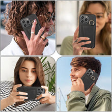 Load image into Gallery viewer, Luxurious Leather Card Holder Anti-fall Protective iPhone Case With Lanyard