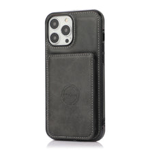 Load image into Gallery viewer, Luxurious Leather Card Holder Anti-fall Protective iPhone Case