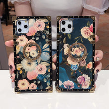 Load image into Gallery viewer, 2020 Stylish French Style Flower Lanyard Ring Phone Case for iPhone