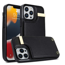 Load image into Gallery viewer, Luxurious Leather Card Holder Anti-fall Protective iPhone Case